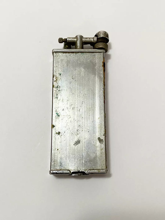 Isqueiro Antigo Marca A D Cromado Prata