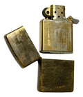 Isqueiro Antigo Zippo Original Usa Latão Escovado XII