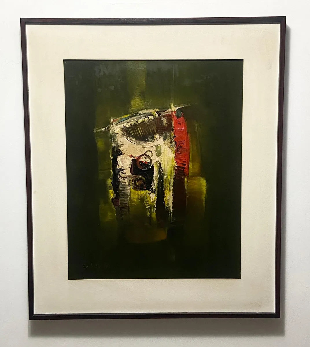 J. L Zechetto 1977 - Quadro Pintura Óleo Sobre Tela Abstrata