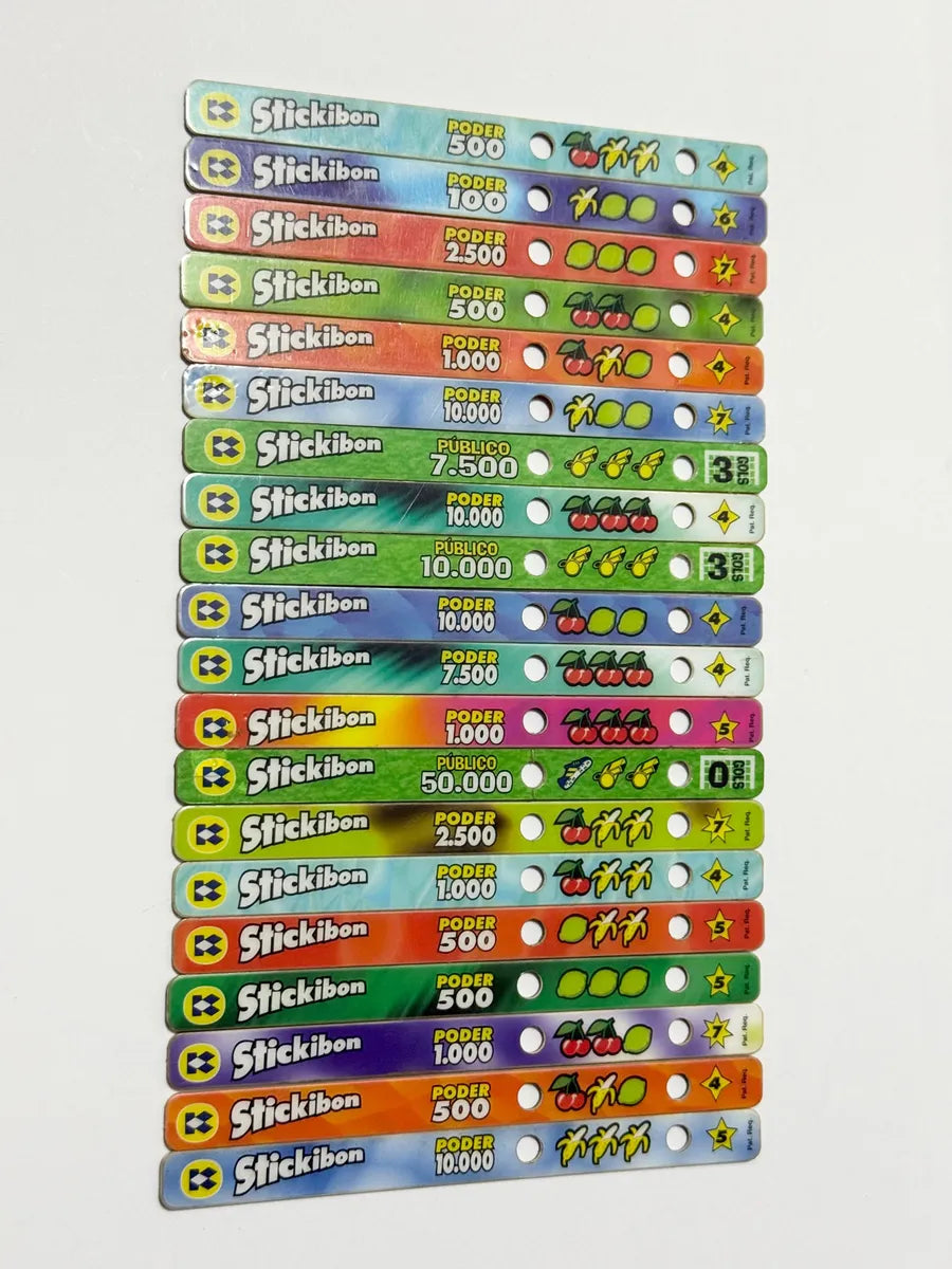 Lote 20 Palitos Stickibon Antigos Originais Raros