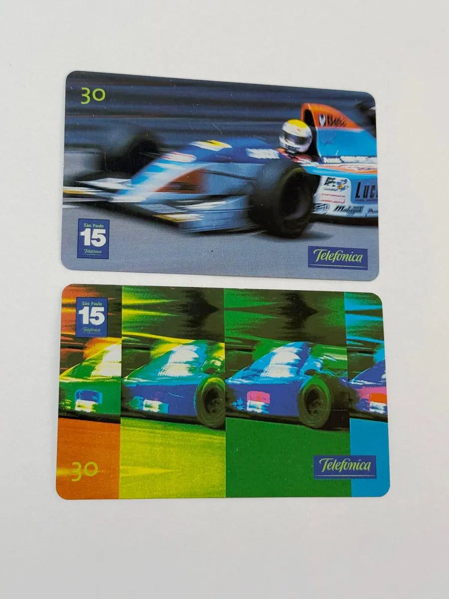 Lote 2 Cartões Telefônicos Antigos F1 2001 Fórmula 1