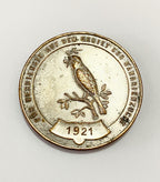 Medalha Antiga Alemã 1921 Mérito No Campo Criação Canarios