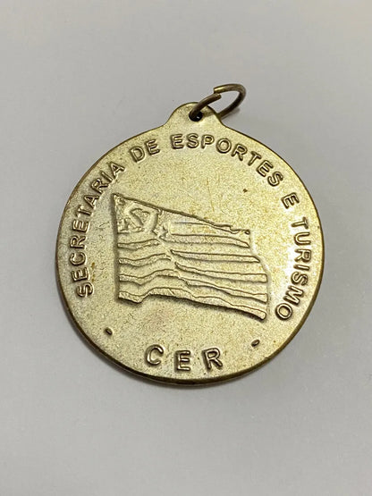 Medalha Antiga Cer - Secretaria De Esportes E Turismo Sp