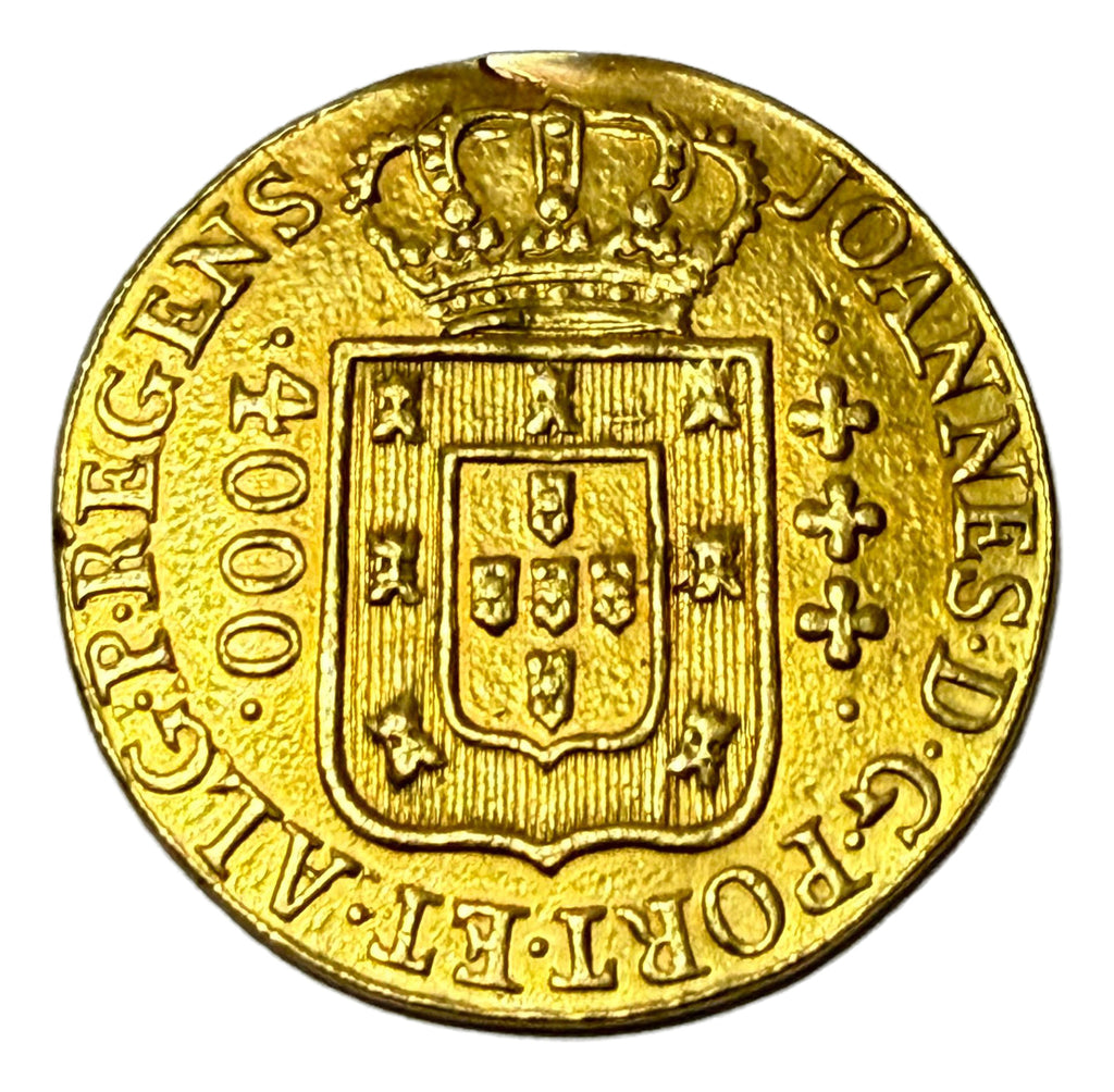 Moeda Antiga Ouro 22k 4000 Réis 1813 D. João Vi 7,43g Rara