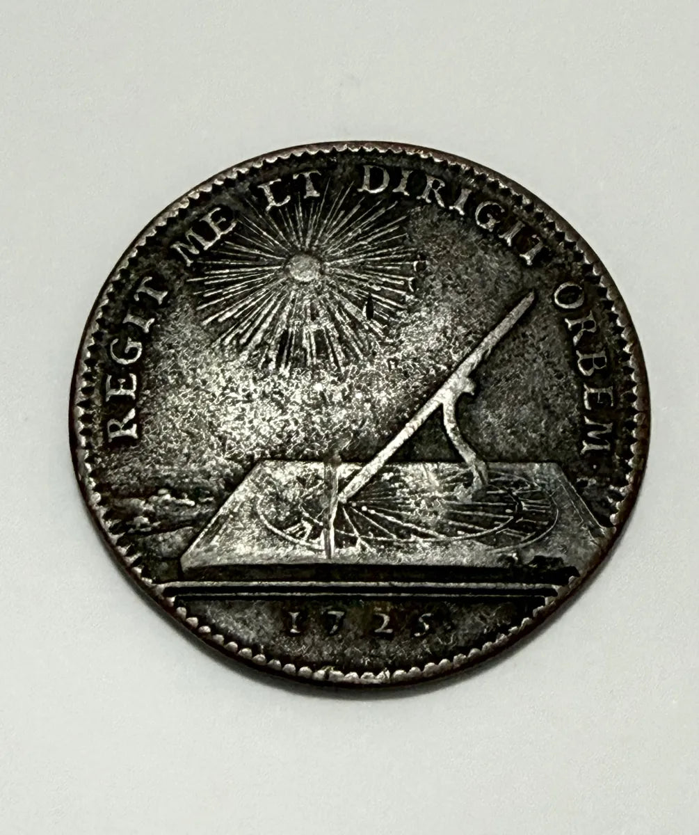 Moeda Antiga Portugal 1725 Regit Me Et Dirigit Orbem