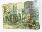 Placa Antiga Inglesa Arte De Alex Jawdokimow 1973 Cornualha Inglaterra Antiga