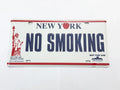 Placa Antiga Decorativa New York No Smoking Metal