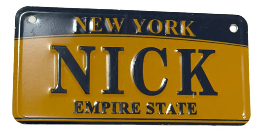 Placa Decorativa New York Nick Metal Relevo Antiga 15,5cm