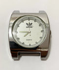 Relógio Antigo Adidas Quartz Prata Japan Movt Prata Quadrado Prateado