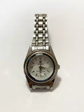Relógio Antigo Orimet Prata Cristal Azul Japan Movt
