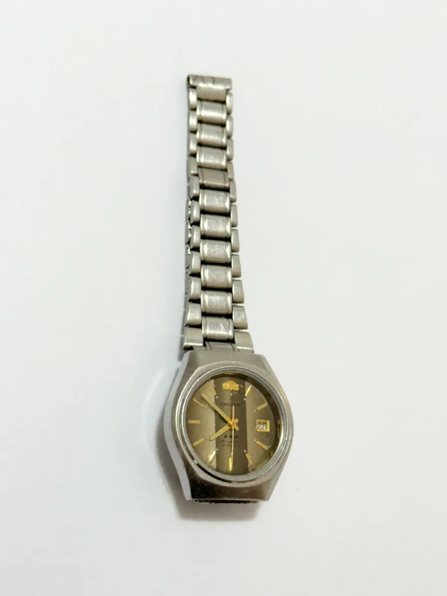 Relógio Antigo Orient Crystal 21 Jewels Prateado