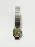 Relógio Antigo Timex Vintage Com Pulseira Expansível Prateado