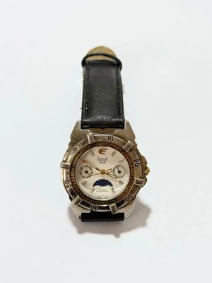 Relógio Dumont Saab Antigo Quartz Fase Da Lua Japan