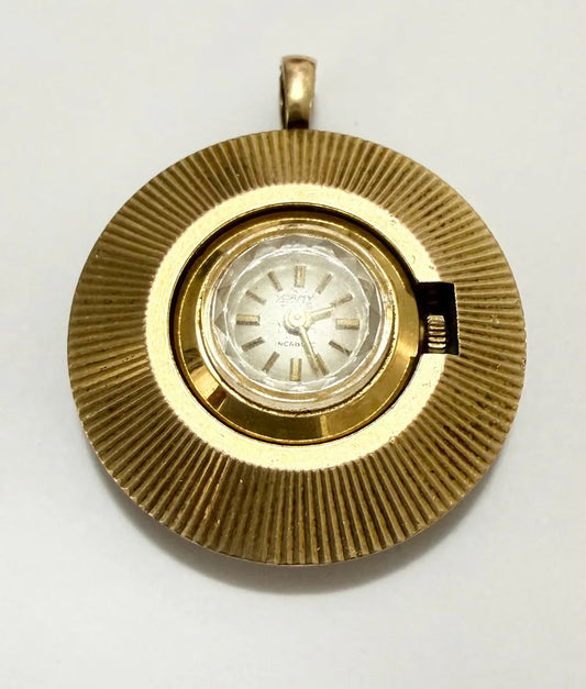 Relógio Pingente Antigo Camy Swiss Made 21 Jewels Dourado