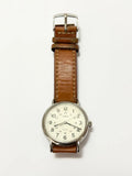 Relógio Timex Indiglo Clássico Pulseira Couro Marrom