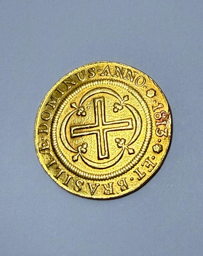 Moeda Antiga Ouro 22k 4000 Réis 1813 D. João Vi 7,43g Rara