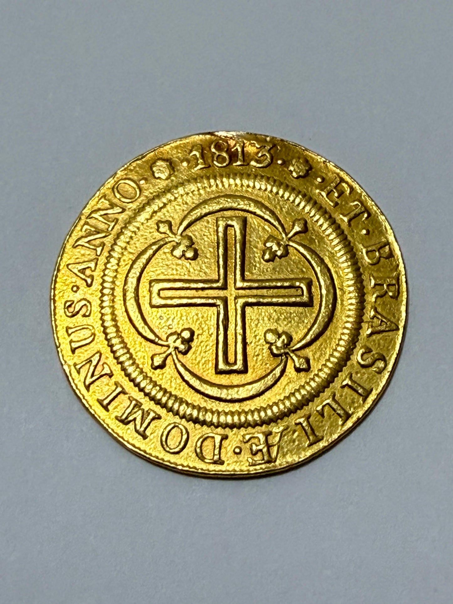 Moeda Antiga Ouro 22k 4000 Réis 1813 D. João Vi 7,43g Rara
