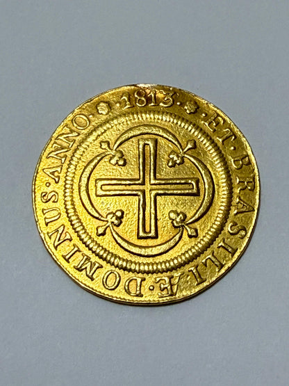 Moeda Antiga Ouro 22k 4000 Réis 1813 D. João Vi 7,43g Rara