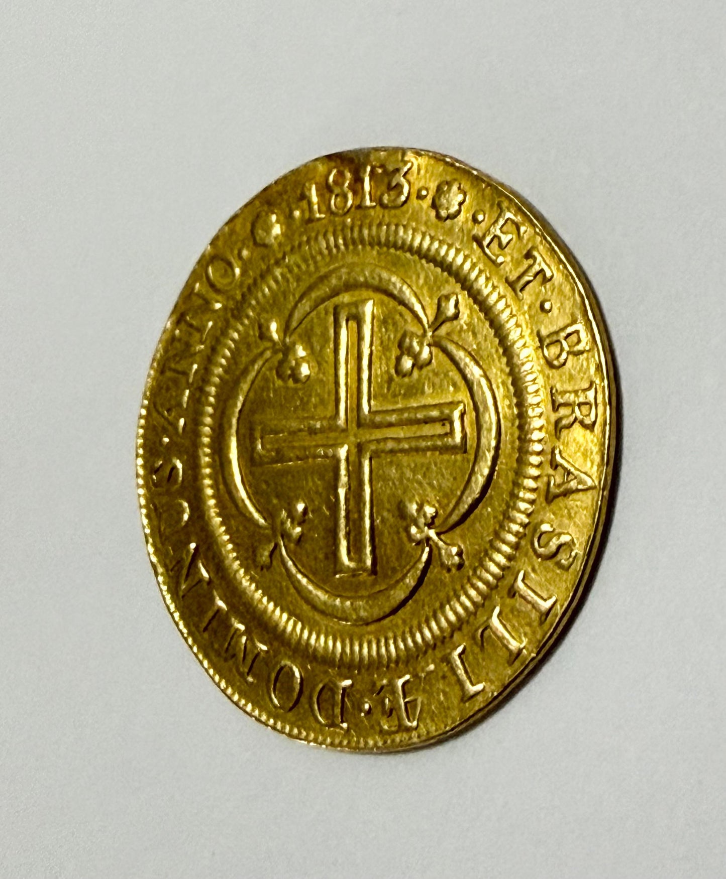 Moeda Antiga Ouro 22k 4000 Réis 1813 D. João Vi 7,43g Rara