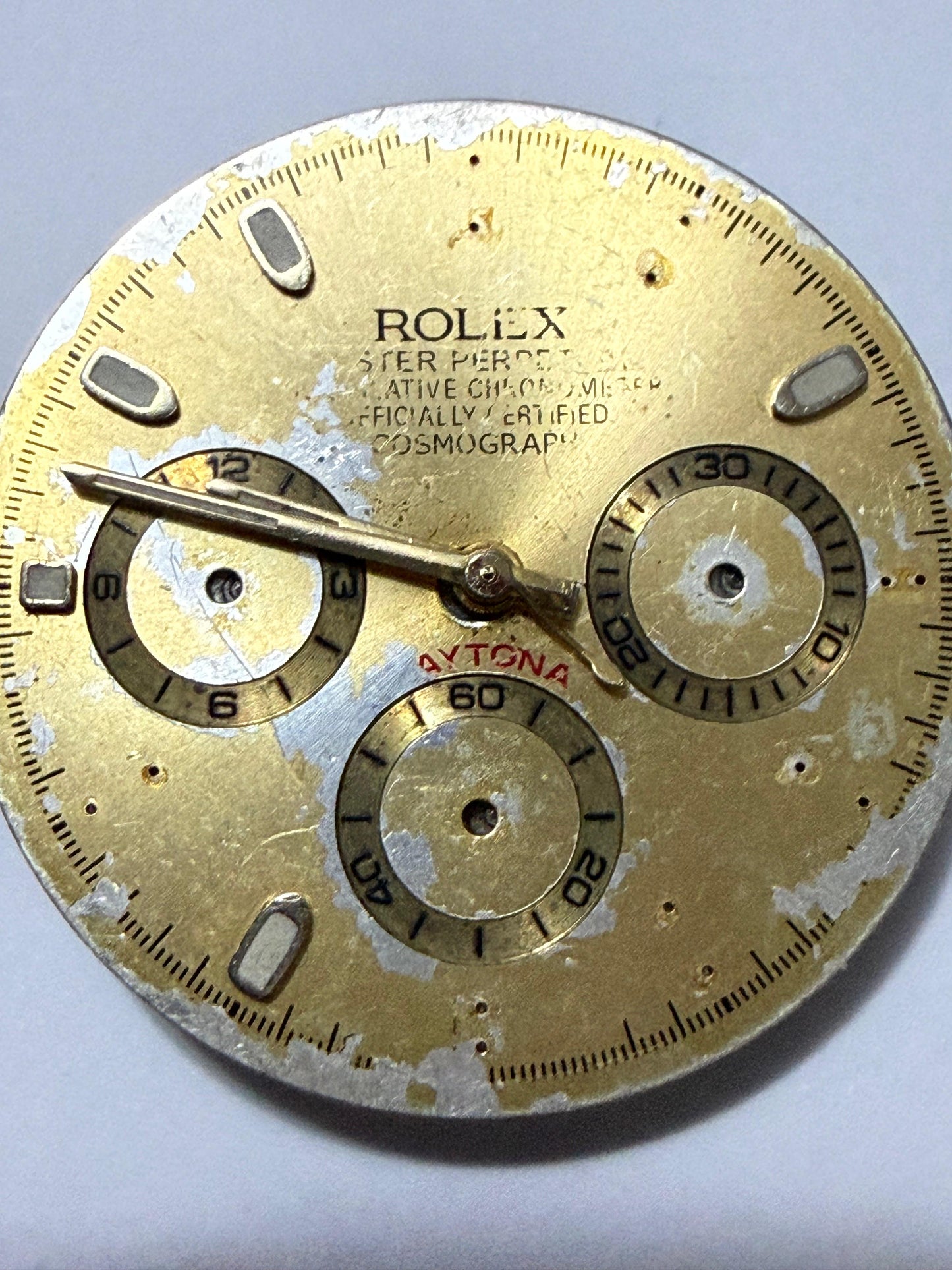 Mostrador Máquina Rolex Daytona para peças restauro