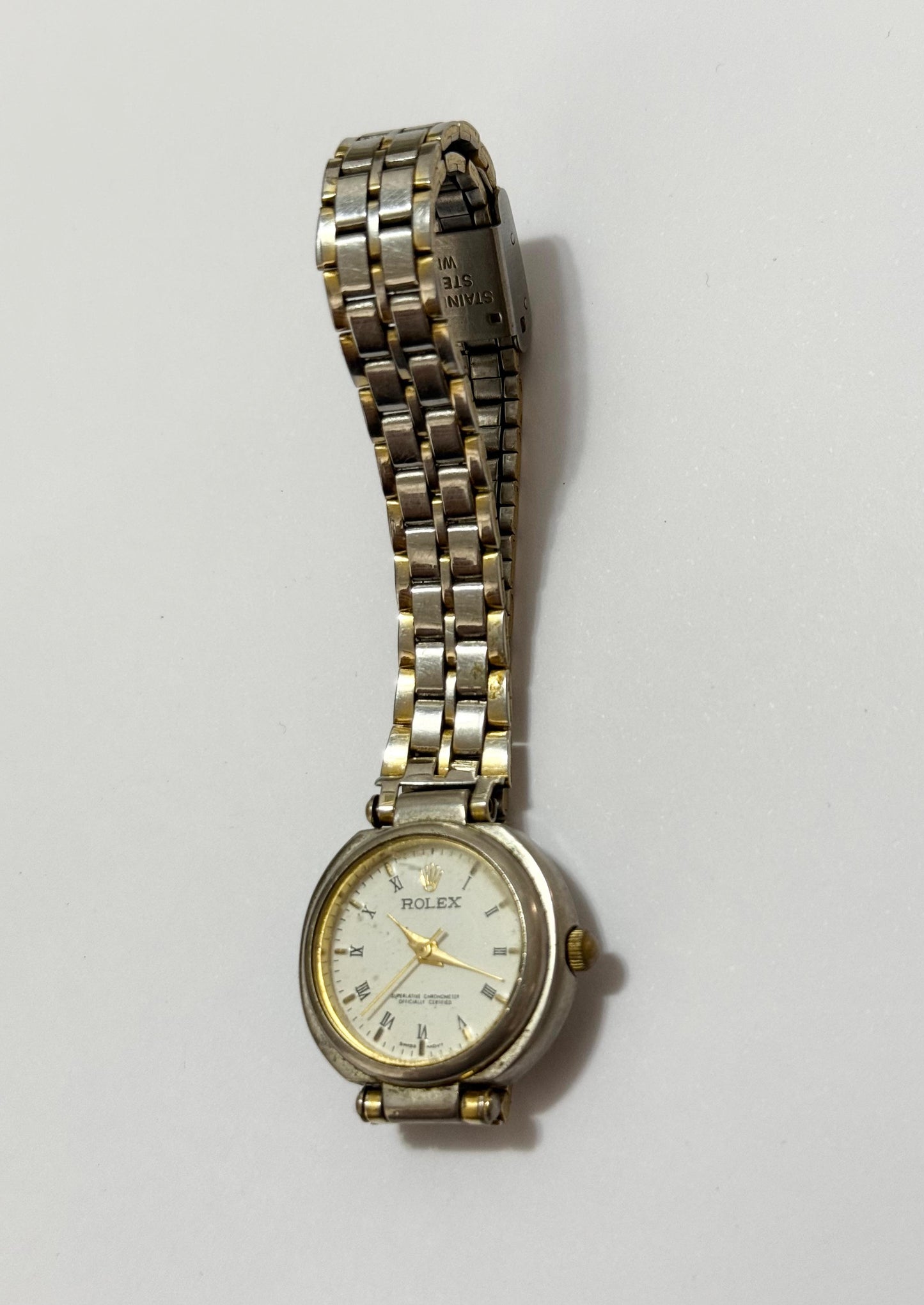 Relógio antigo Rolex Quartz Japan 25mm Anos 80