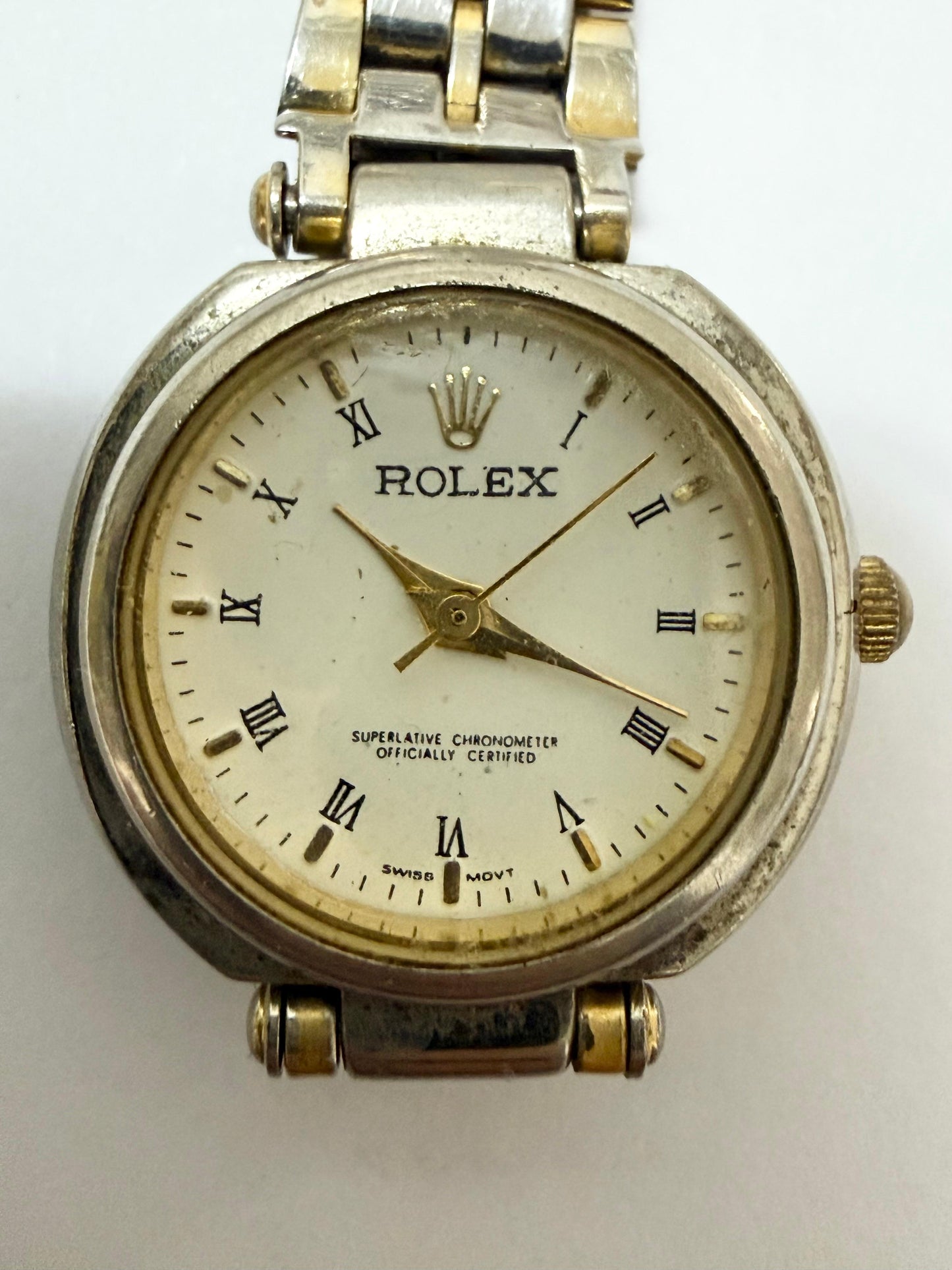 Relógio antigo Rolex Quartz Japan 25mm Anos 80