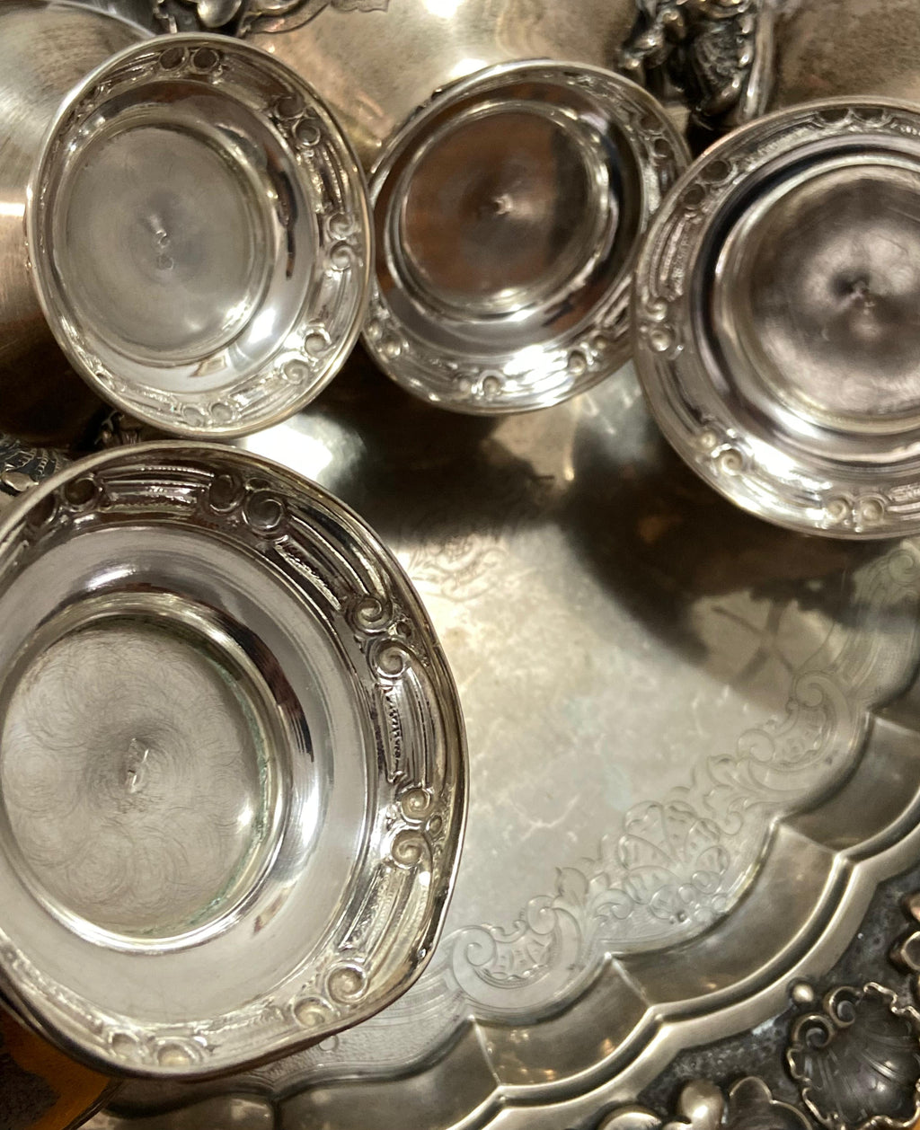 Baixela Portuguesa Prata 833 Estilo D. João V Chá E Café