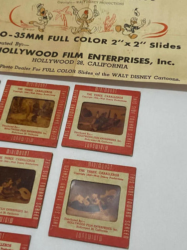 Slides Filme Antigo Walt Disney 1944 Os Três Caballeros