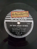 Disco Antigo 78 Rpm Francisco Alves - São Paulo