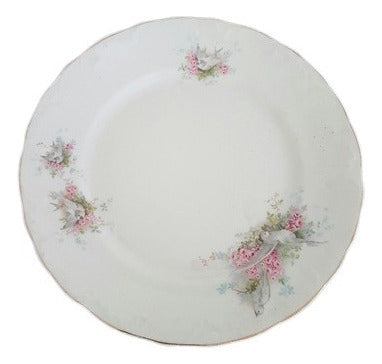 Prato Antigo De Porcelana Inglesa Com Pintura Flores Myott S