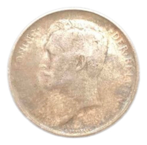 Moeda Antiga De Prata 1913 Belgica 1 Franco