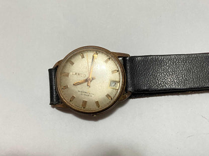 Relógio Antigo Suíço Lanco Shockprotected 21 Rubis Dourado