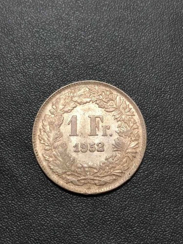 Moeda Antiga 1952 Suiça Helvetia 1 Fr