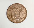 Moeda Antiga Equador 1928 Bronze 1 Centavo