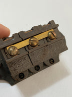Antigo Interruptor Triplo Em Baquelite