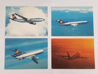 Cartões Postais Antigos Lufthansa Aviões A300 B727 Dc10 B747