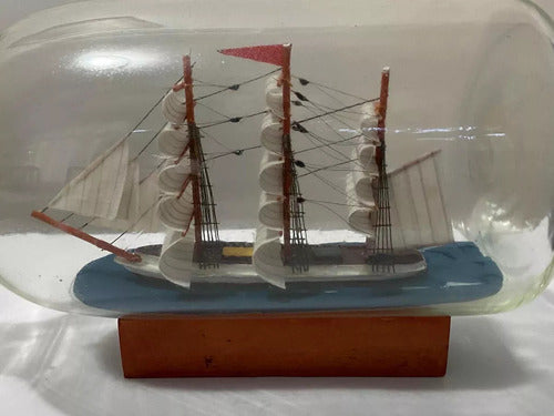 Antigo Barco Na Garrafa Caravela Angra Dos Reis