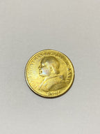 Medalha Antiga Dourada Italia Roma Vaticano