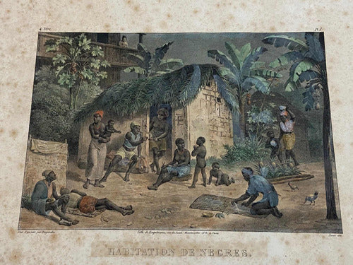 Quadro Litografia Antiga Rugendas Brasil Imperial 1835