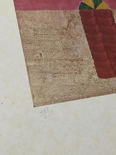 Quadro Gravura Antiga Alfredo Volpi Assinada E Numerada