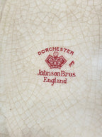 Prato Porcelana Johnson Brothers Inglaterra Florido Antigo