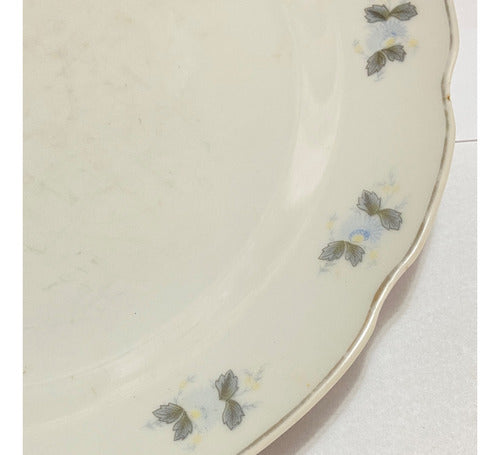 Prato Antigo De Porcelana Chinesa Marca Xiang Shan Florido