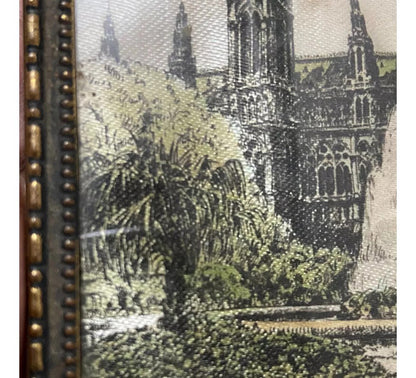 Quadro / Porta Retrato Antigo Austria Viena Neues Rathaus