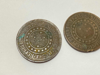 Moedas Antigas 40 Réis -  08 E 12