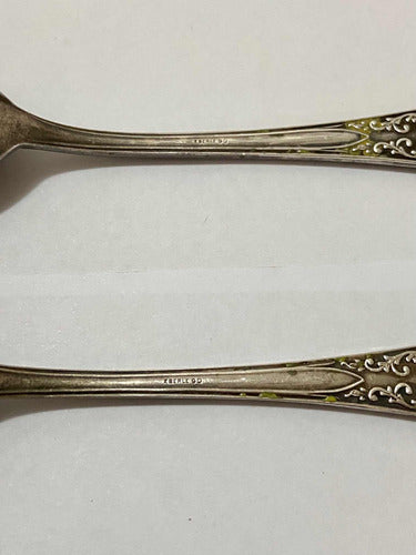 Colheres Antigas Prata Eberle 5 Peças