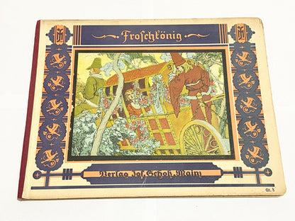Livro Antigo Alemão 1930 Principe Sapo Irmãos Grimm Ilustrado
