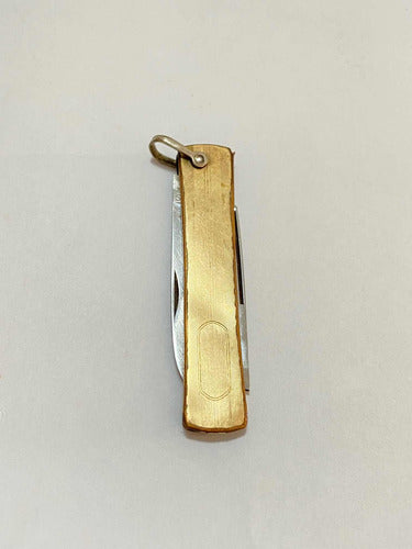 Canivete Antigo Espanhol Dourado Stainless Steel Dourado