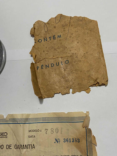 Pêndulo Relógio Antigo Peça