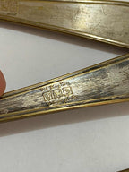 Antiga Colher E Garfo Dourados Old English Silver Plated
