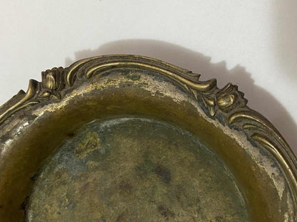 Antigo Prato Salva Cor Prata Marca Christofle